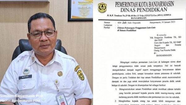 Surat himbauan lato-lato Banjarmasin